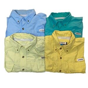 Magellan Fish Gear Fishing Shirt Lot 4 Men's Large Vented Nylon Outdoor MagWick